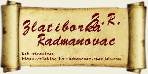 Zlatiborka Radmanovac vizit kartica